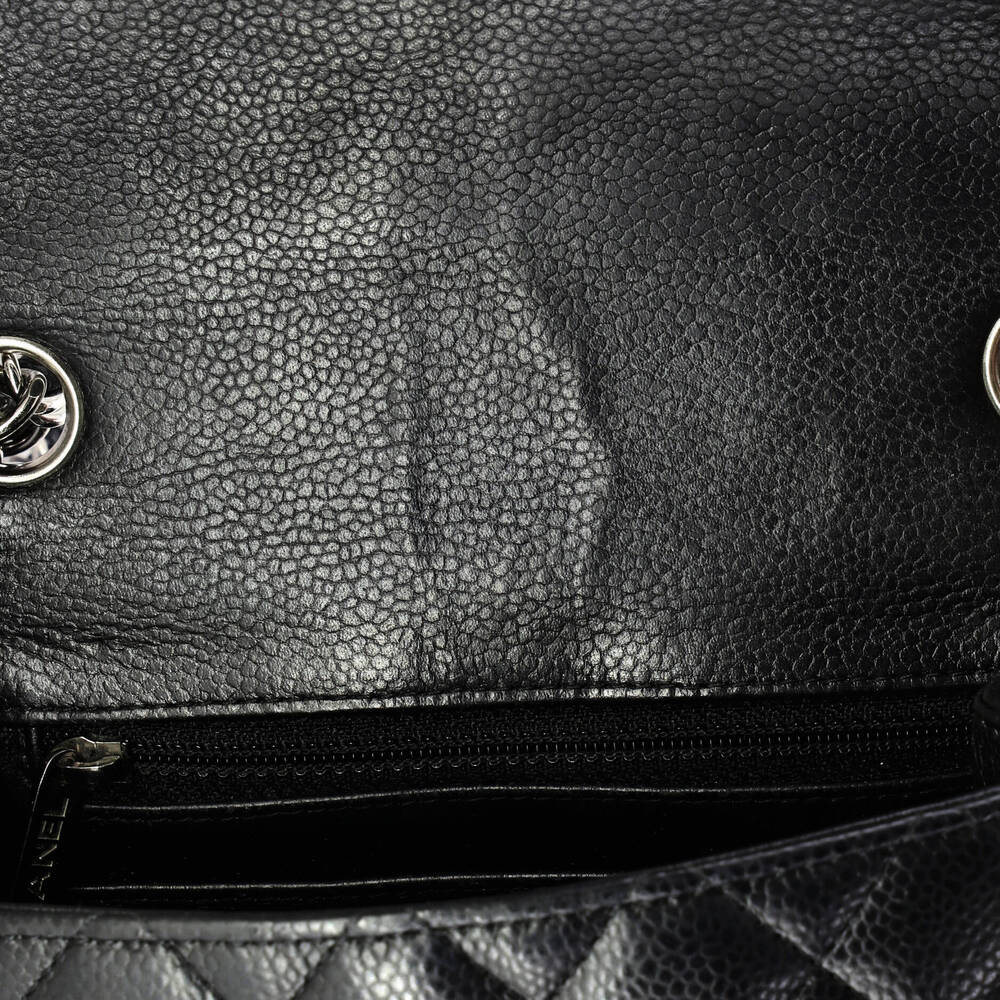 Chanel Mini Square Classic Single Flap Bag Quilted Caviar - Picture 7 of 7